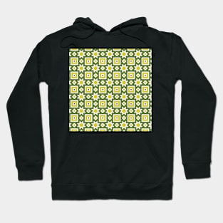 Yellow and green abstract pattern background Hoodie